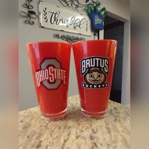 Ohio State/Brutus Buckeye 20oz Acrylic cups Set of 2